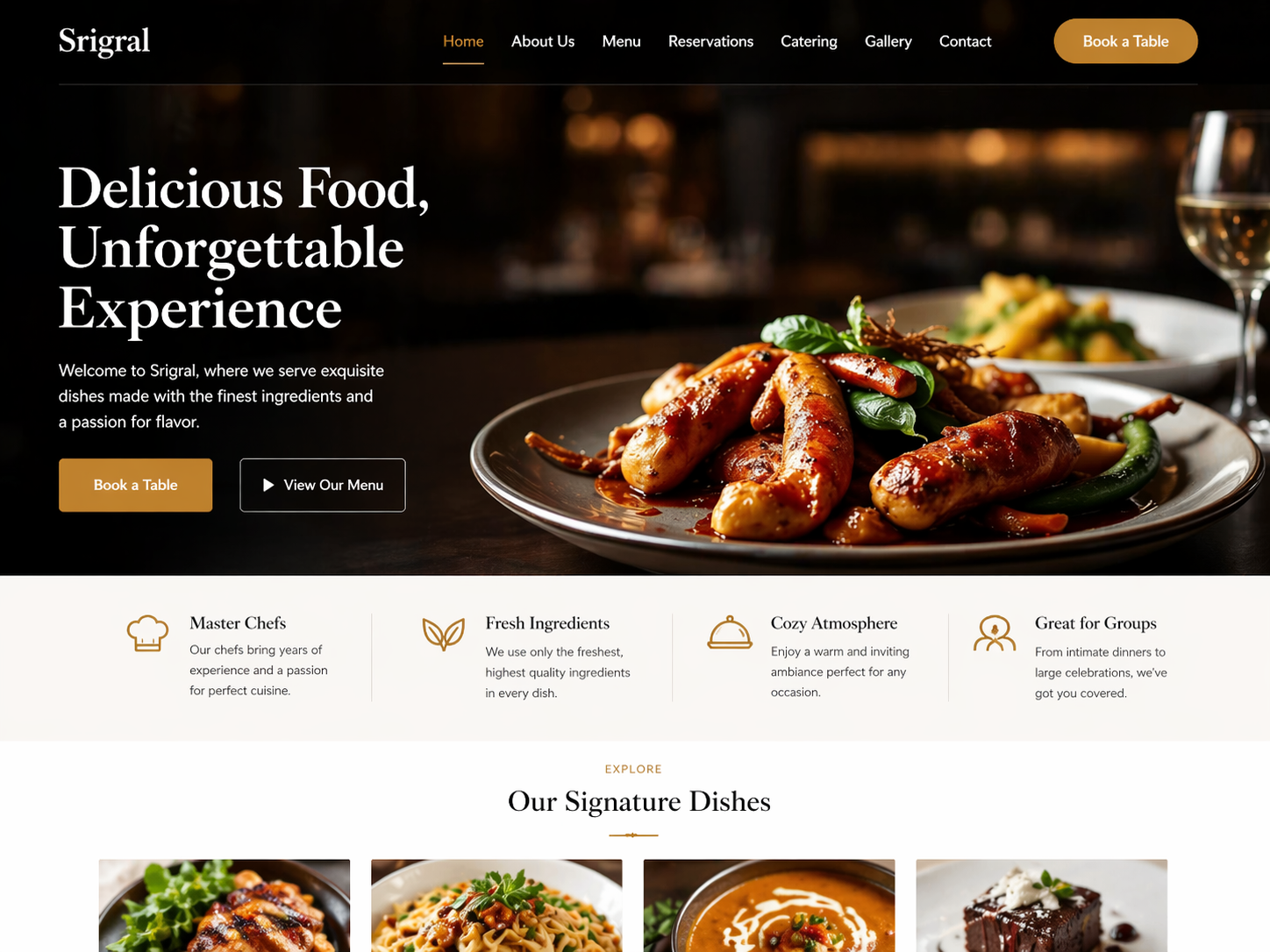 Modern redesigned website
